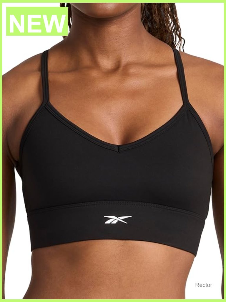 Slim Fit Tri Back Sports Bra, Lightweight Moisture Wicking Full Coverage